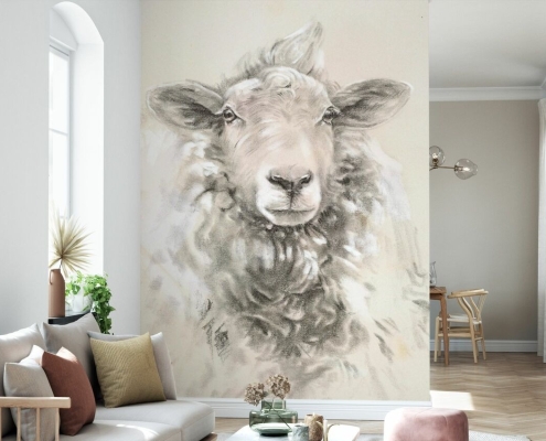 Sorgt für Gemütlichkeit in Ihrem Zuhause - Fototapete von Photowall, Sketched Farm Portaits